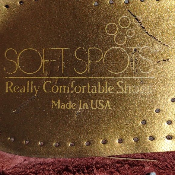 Soft Spots reddish brown leather flats, size 8.5M - Picture 4 of 5